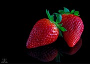 Erdbeeren auf Acryl