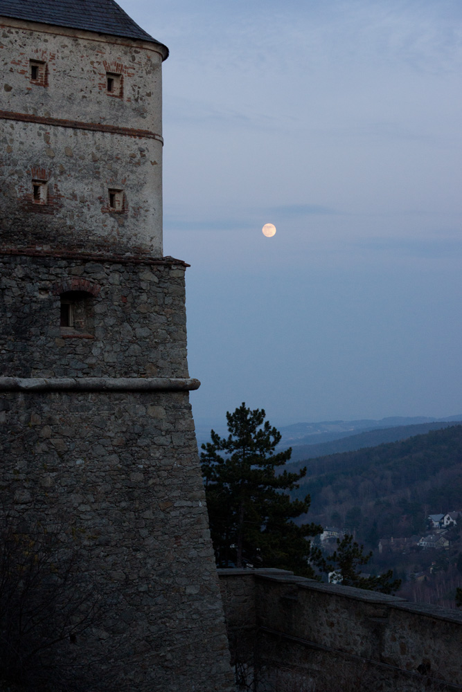 Burg Forchtenstein bei Vollmond